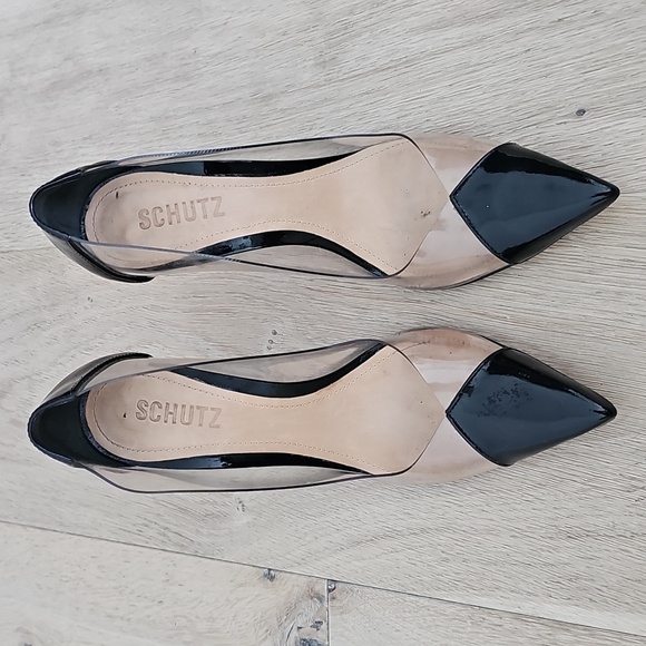 SCHUTZ Shoes - Schutz Cendi Vinyl & Patent Leather Pumps